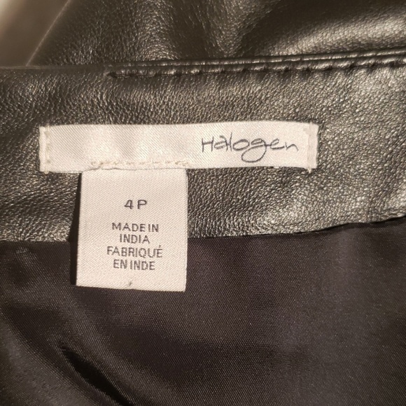 COPY - Halogen black leather skirt size 4p - Picture 7 of 8